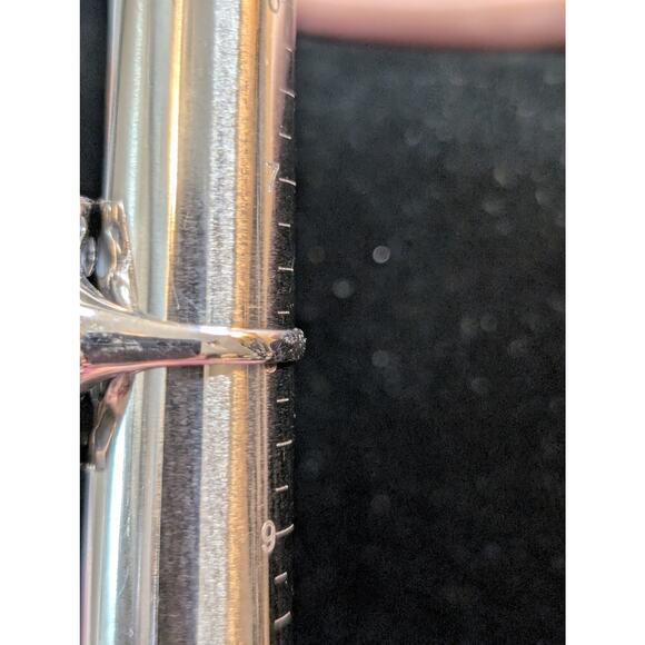 Chunky Hexagon Gold Druzy Quartz Two Tone Sterling Silver Ring Size 8 - Picture 13 of 14